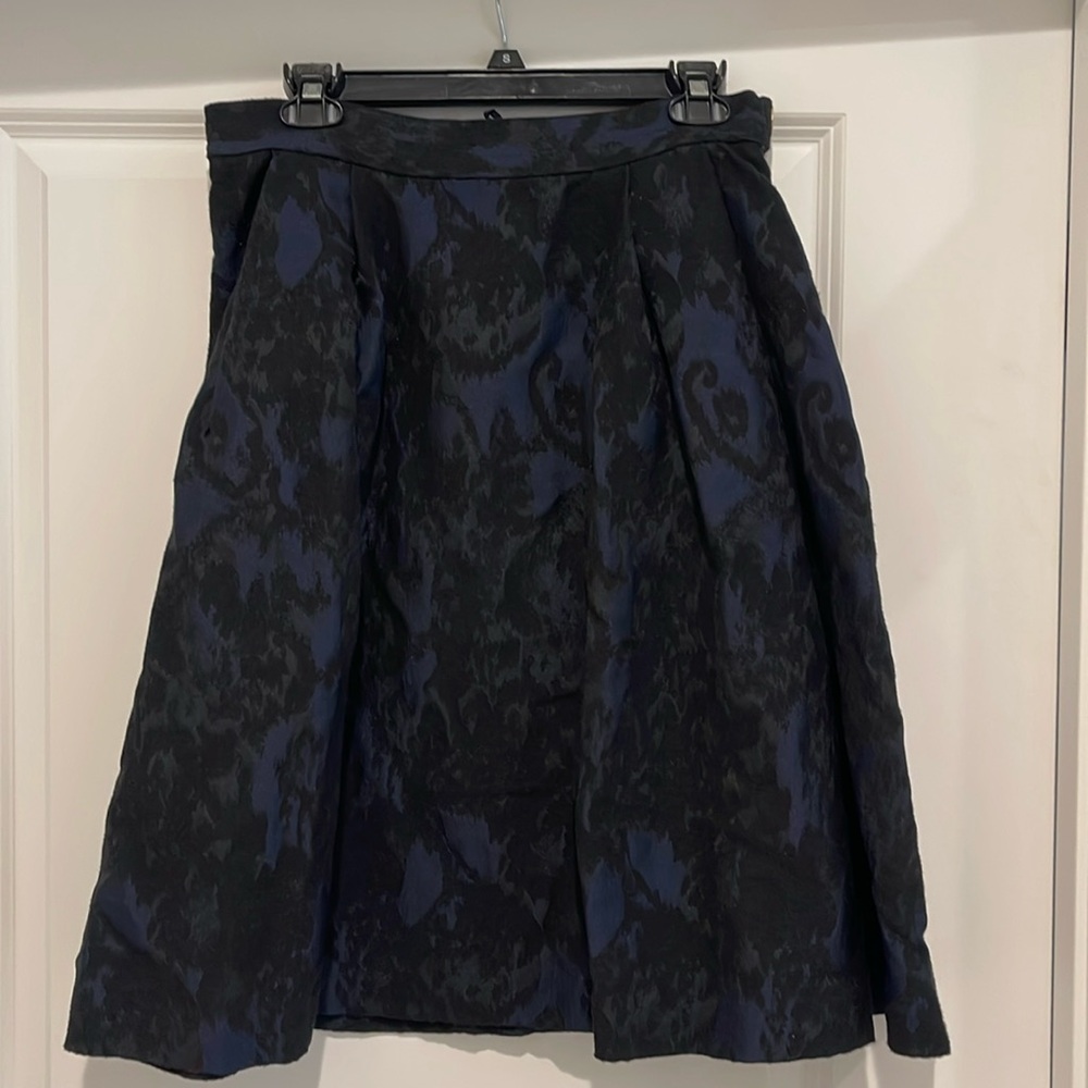 HM blue/black knee length skirt sz 10.